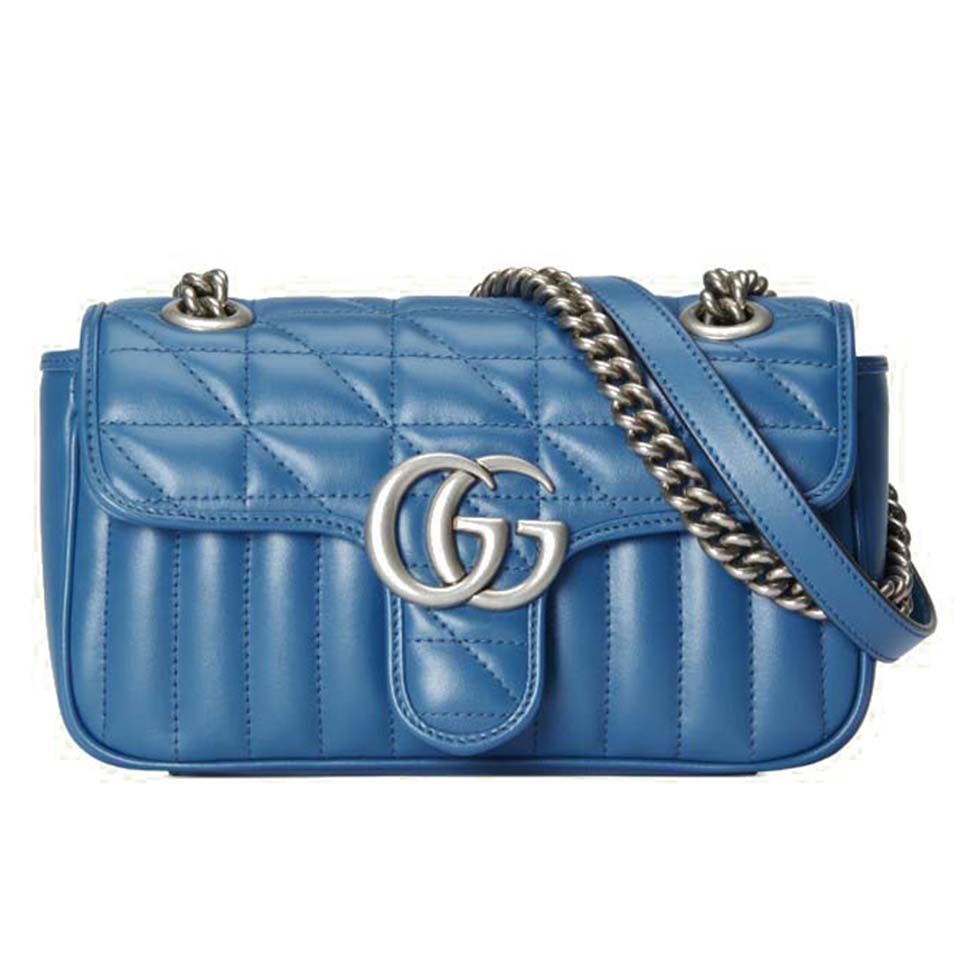 GUCCI GG MARMONT MATELASSÉ MINI BAG 446744 (23*14*6cm) GUCCI GG MARMONT MATELASSÉ MINI BAG 446744 (23*14*6cm)